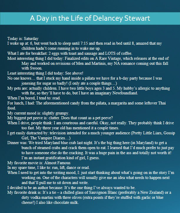 A Day in the Life: Delancey Stewart